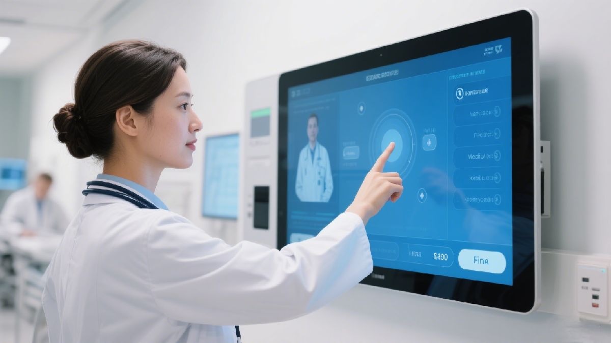Medical touch screen displays