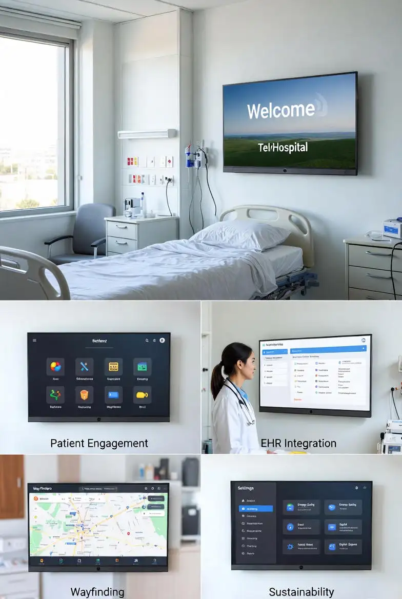 hospital patient room TV