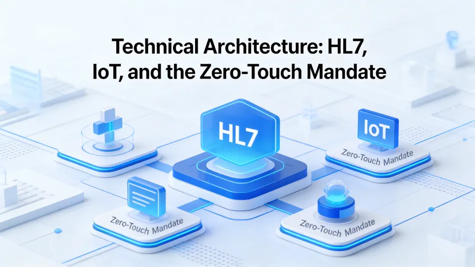 Technical Architecture HL7 IoT and the Zero-Touch Mandate
