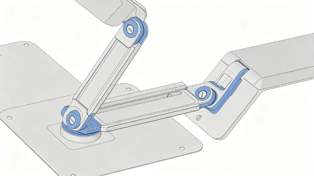 Mounting and Ergonomics​ Flexible mounting system showing adjustable positioning