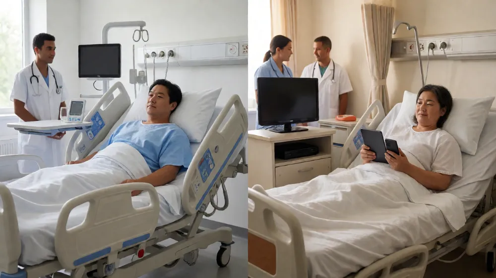 Hospital Bedside Infotainment System-Scenario Illustration